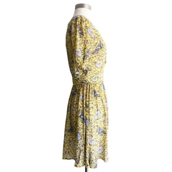 AUGUSTE X REVOLVE Valentina Boho Mini Dress in Floral Bird Yellow US Size 2 - Picture 9 of 13